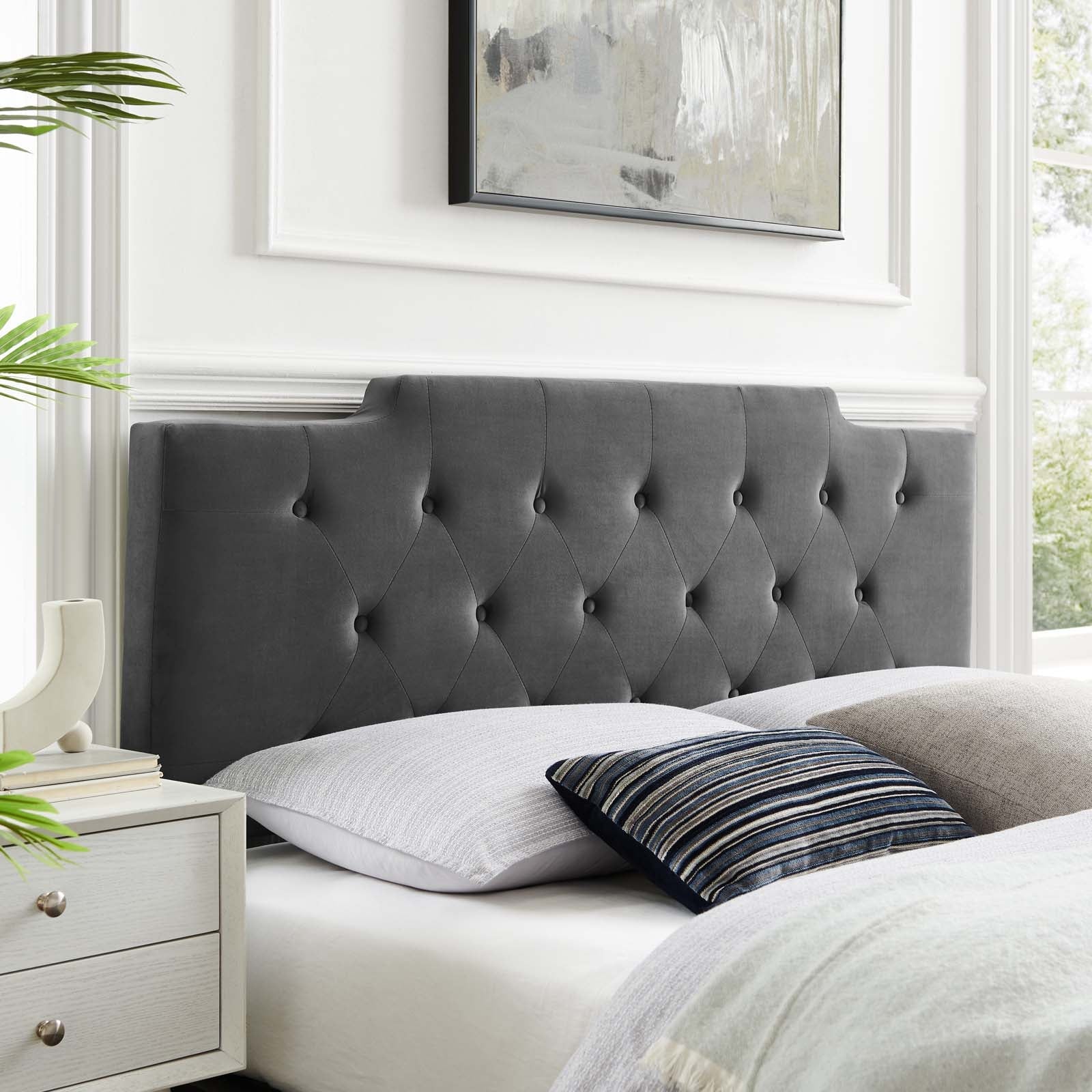 Juliet Tufted Performance Velvet Twin Headboard by Modway
