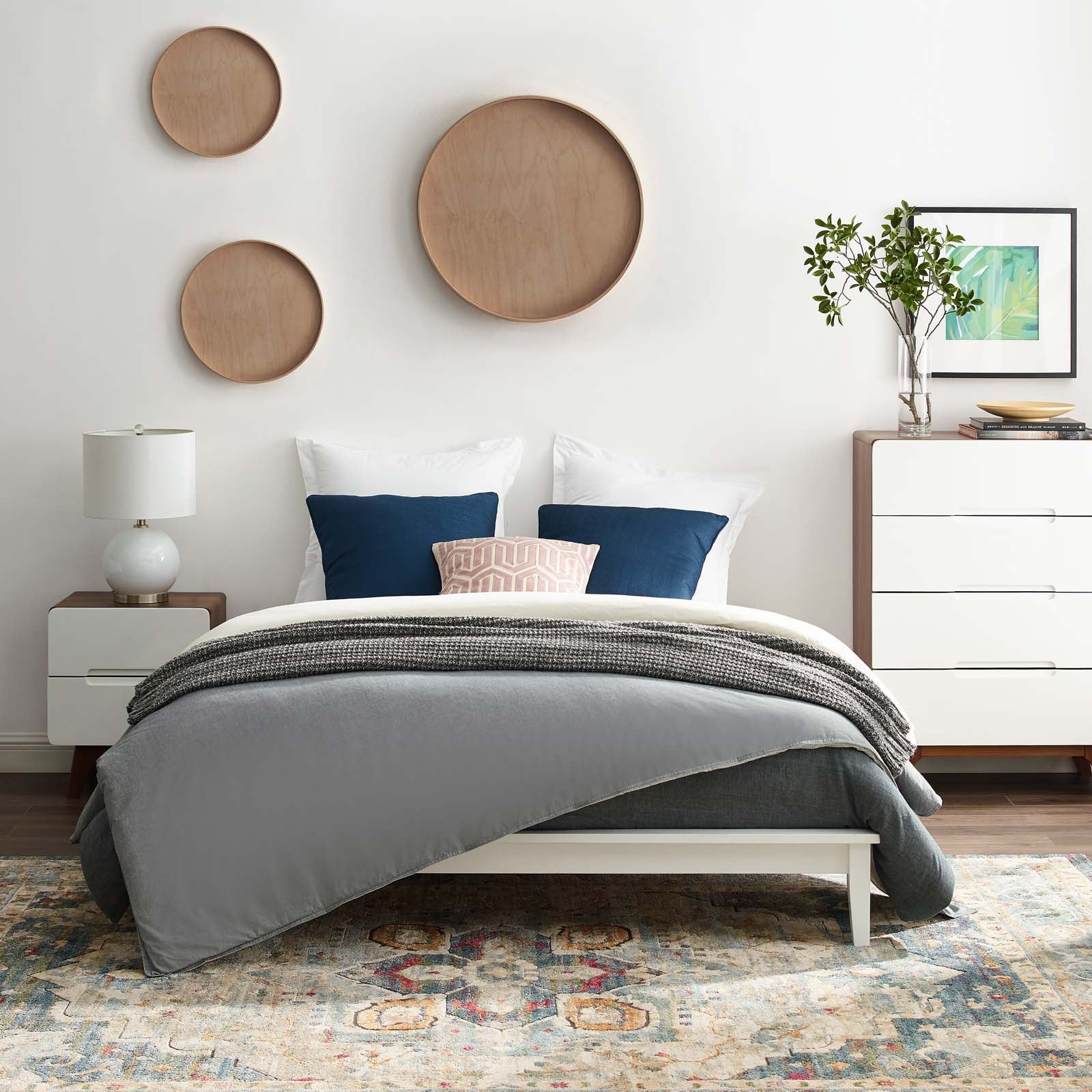 Lodge Wood Full Platform Bed Frame by Modway