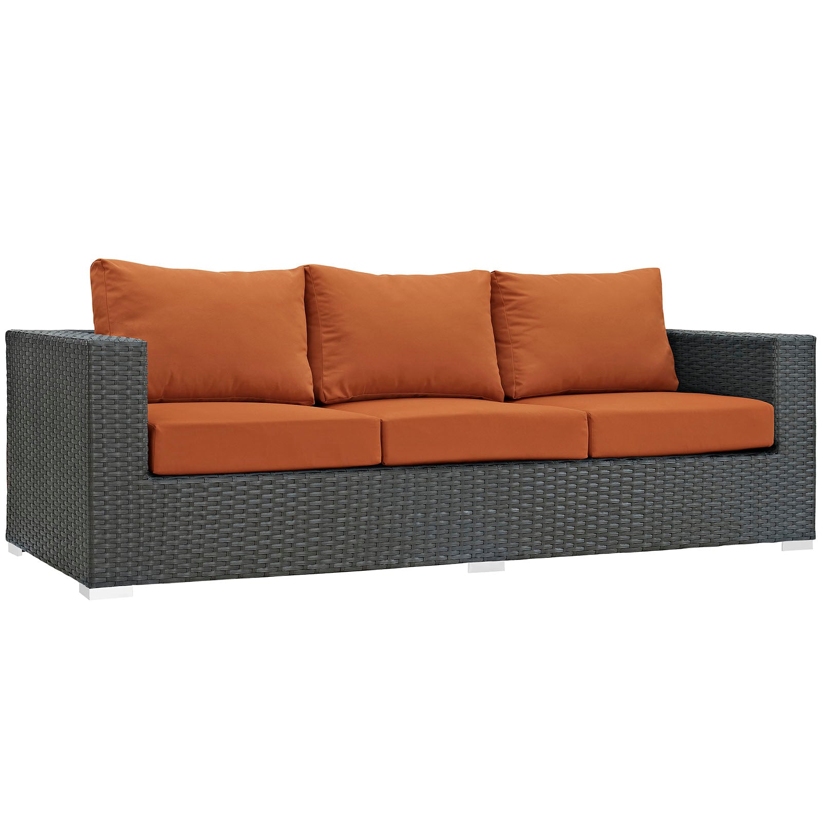 Sojourn 3 Piece Outdoor Patio Sunbrella¨ Sectional Set by Modway