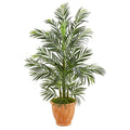 4' Areca Palm Artificial Tree in Terra-cotta Planter UV Resistant