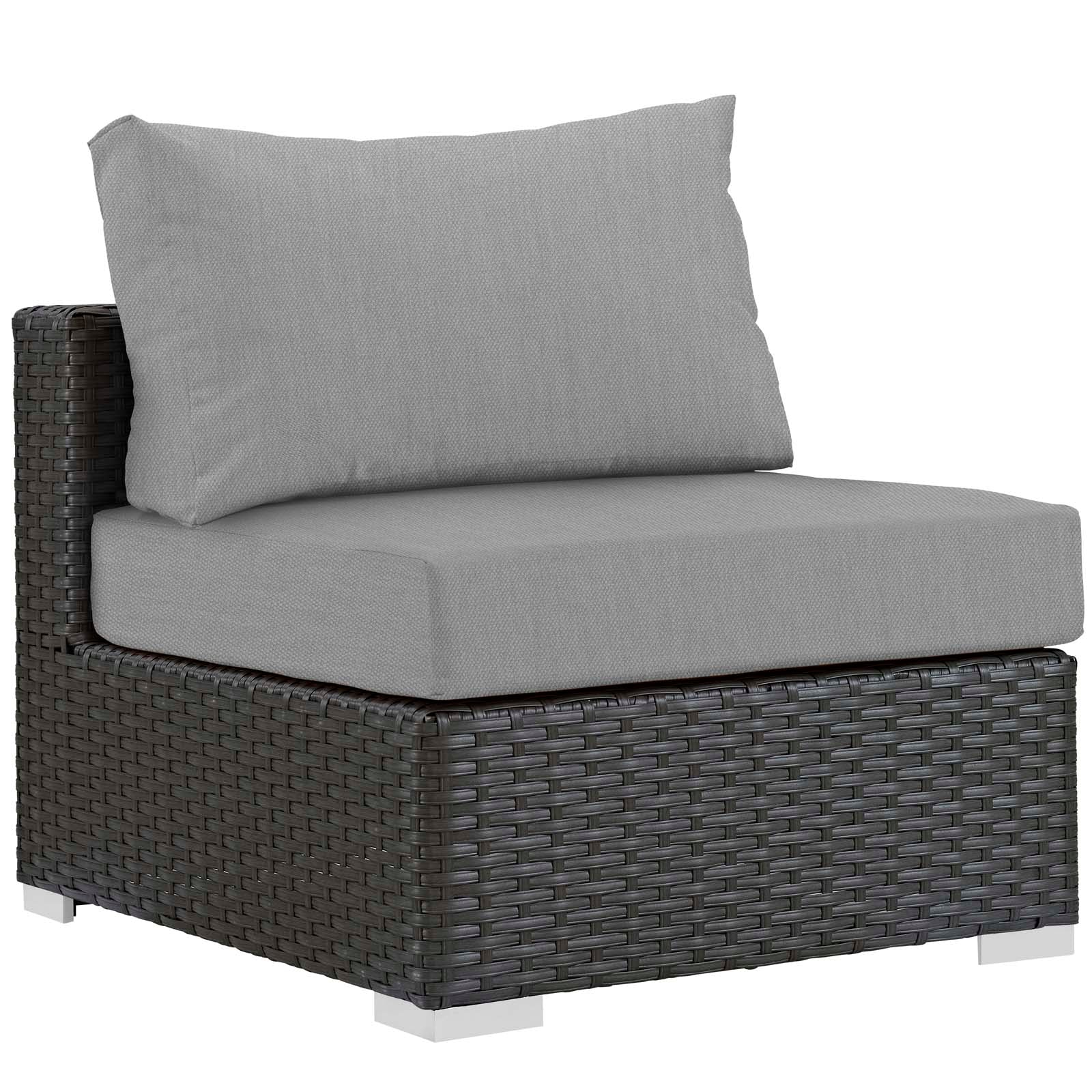 Sojourn 5 Piece Outdoor Patio Sunbrella¨ Sectional Set by Modway
