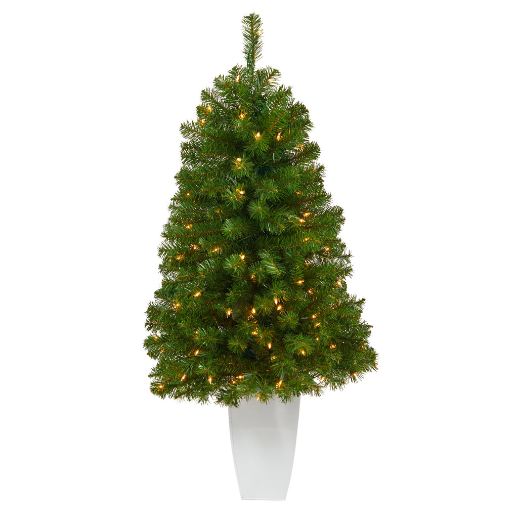 50' Virginia Fir Artificial Christmas Tree w/ 100 Clear Lights & 223 Bendable