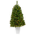 50' Virginia Fir Artificial Christmas Tree w/ 100 Clear Lights & 223 Bendable