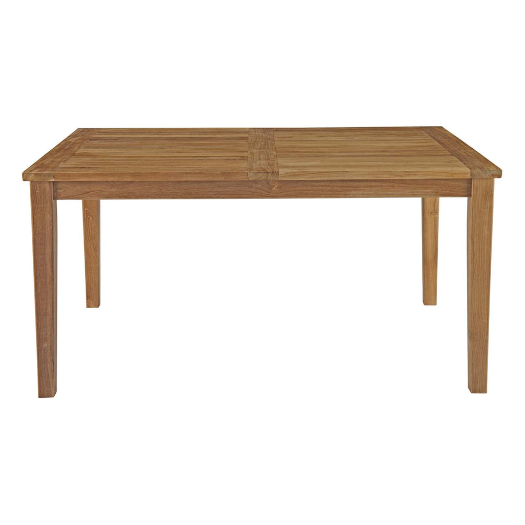 Marina 60" Outdoor Patio Teak Dining Table by Modway
