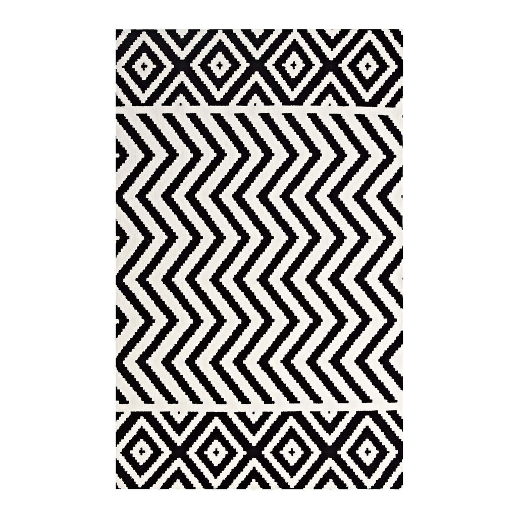 Ailani Geometric Chevron / Diamond 8x10 Area Rug by Modway