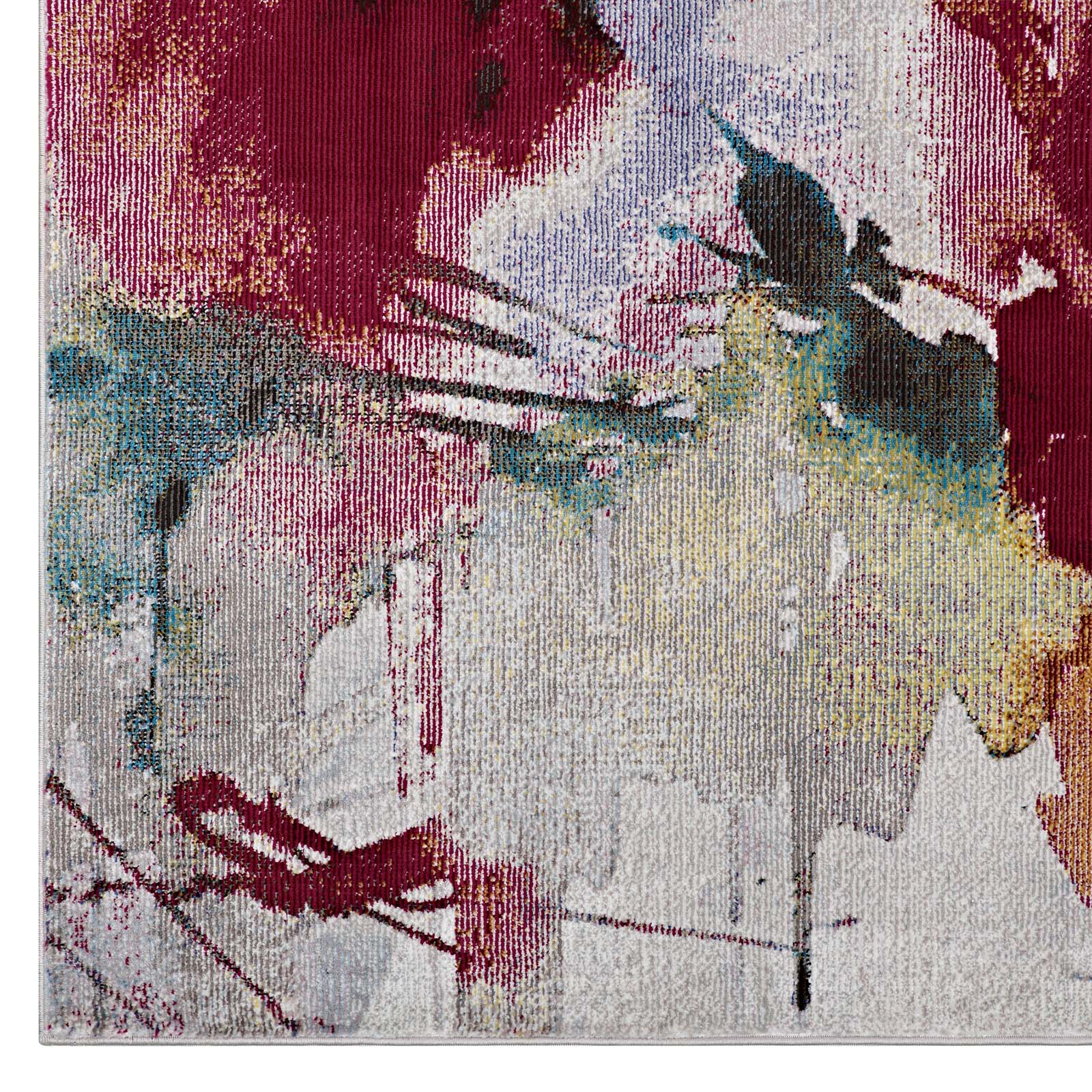 Blume Abstract Floral 4x6 Area Rug by Modway