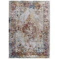 Success Merritt Transitional Distressed Floral Vintage Medallion 4x6 Area Rug by Modway