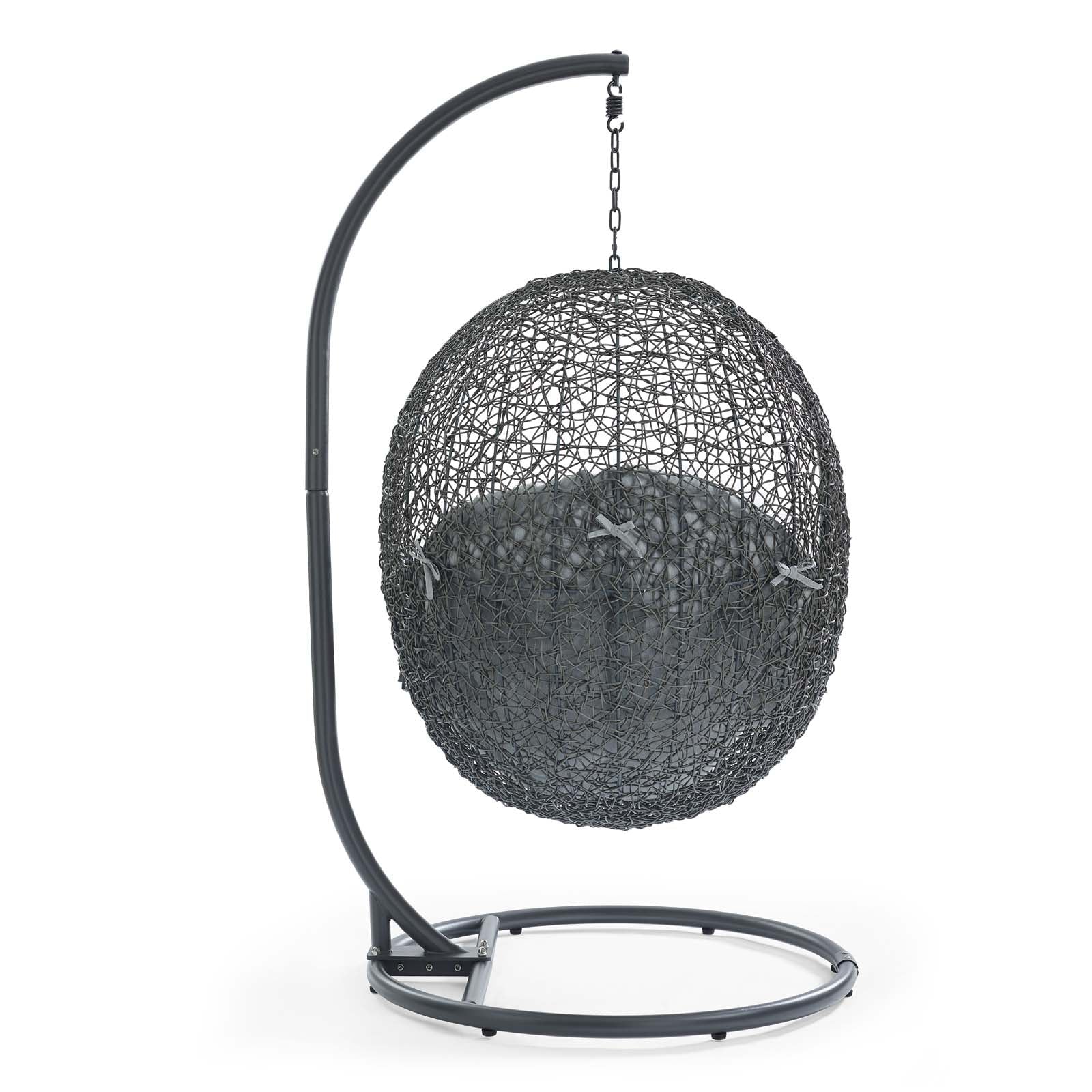 Hide Outdoor Patio Sunbrella¨ Swing Chair With Stand by Modway