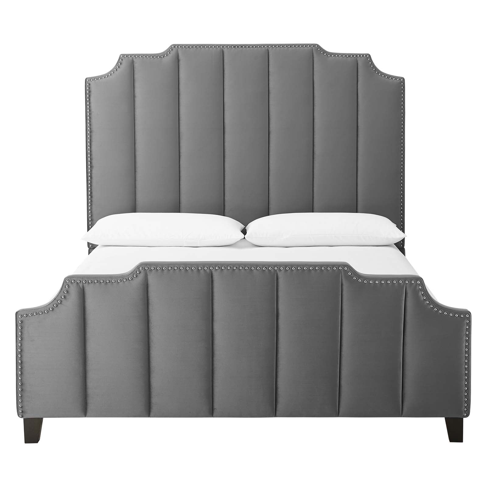 Lucille Performance Velvet Queen Platform Bed by Modway