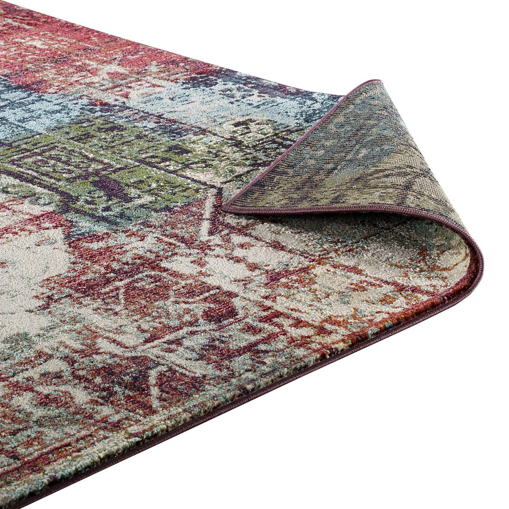 Tribute Elowen Contemporary Modern Vintage Mosaic 8x10 Area Rug by Modway