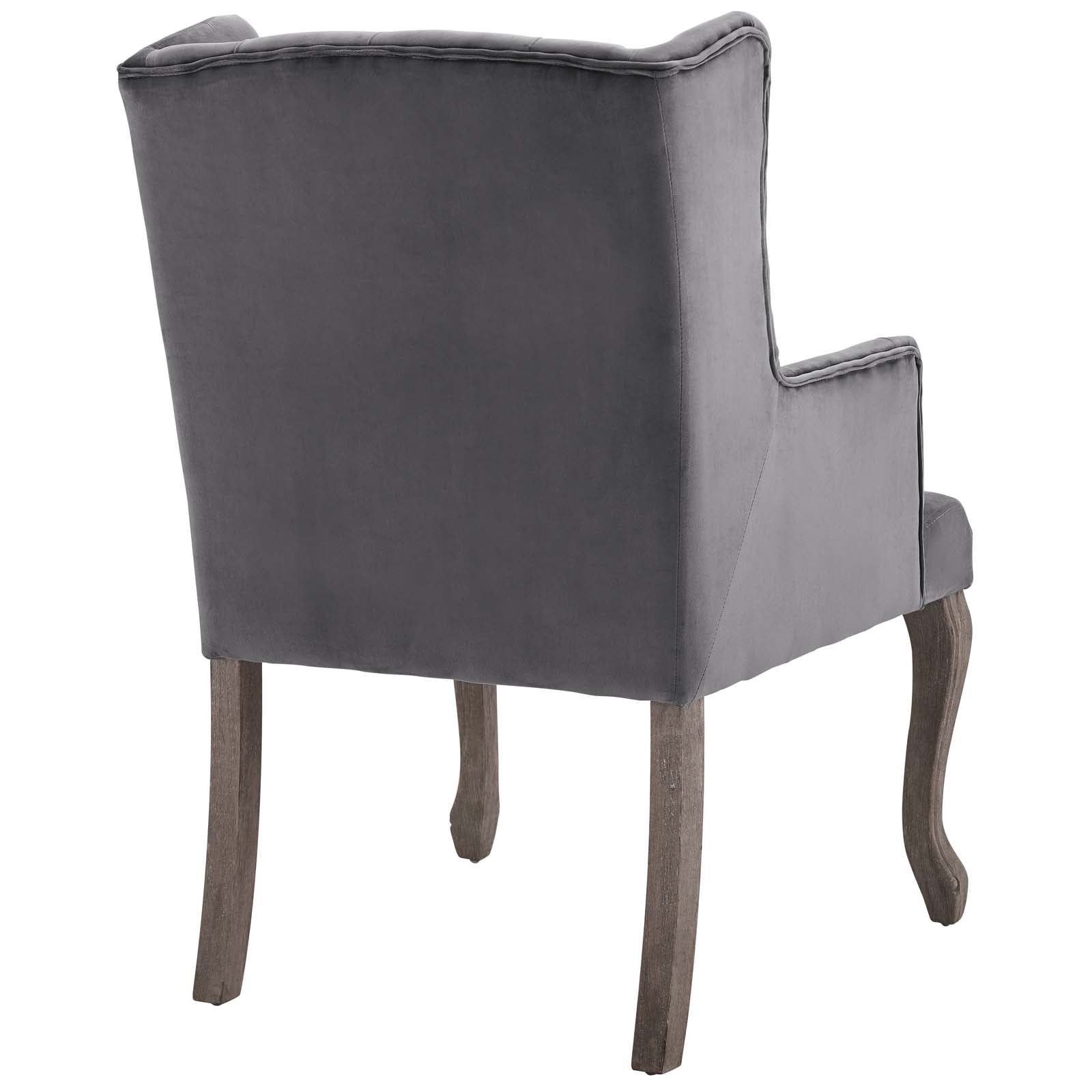 Realm Performance Velvet Armchair Set of 2 by Modway
