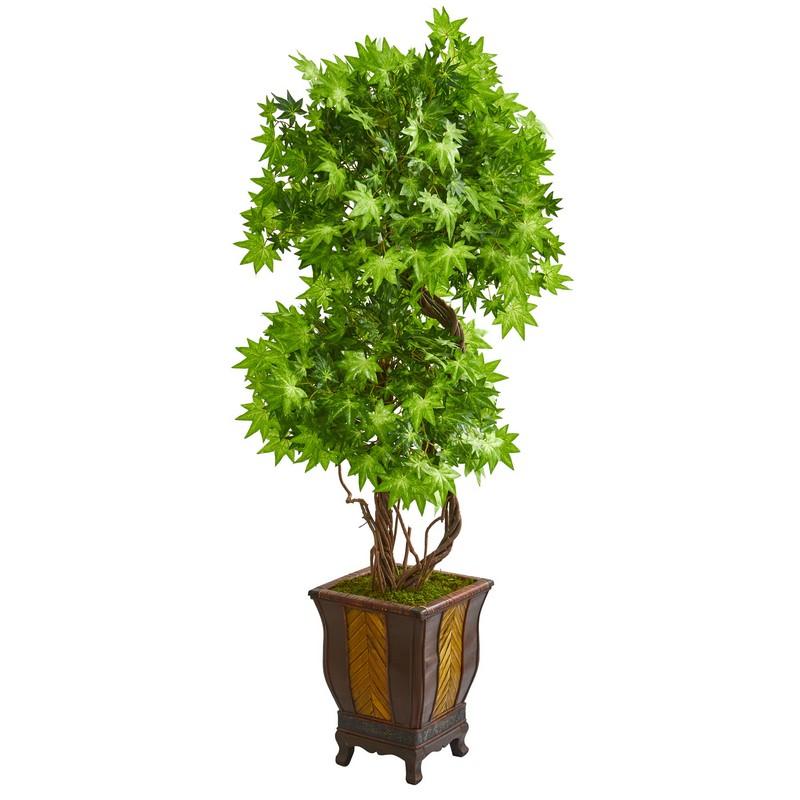 6' Maple Artificial Tree in Decorative Planter