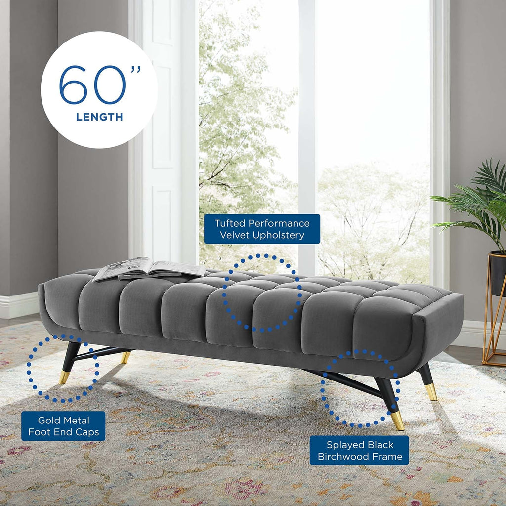 Adept 60" Performance Velvet Bench by Modway