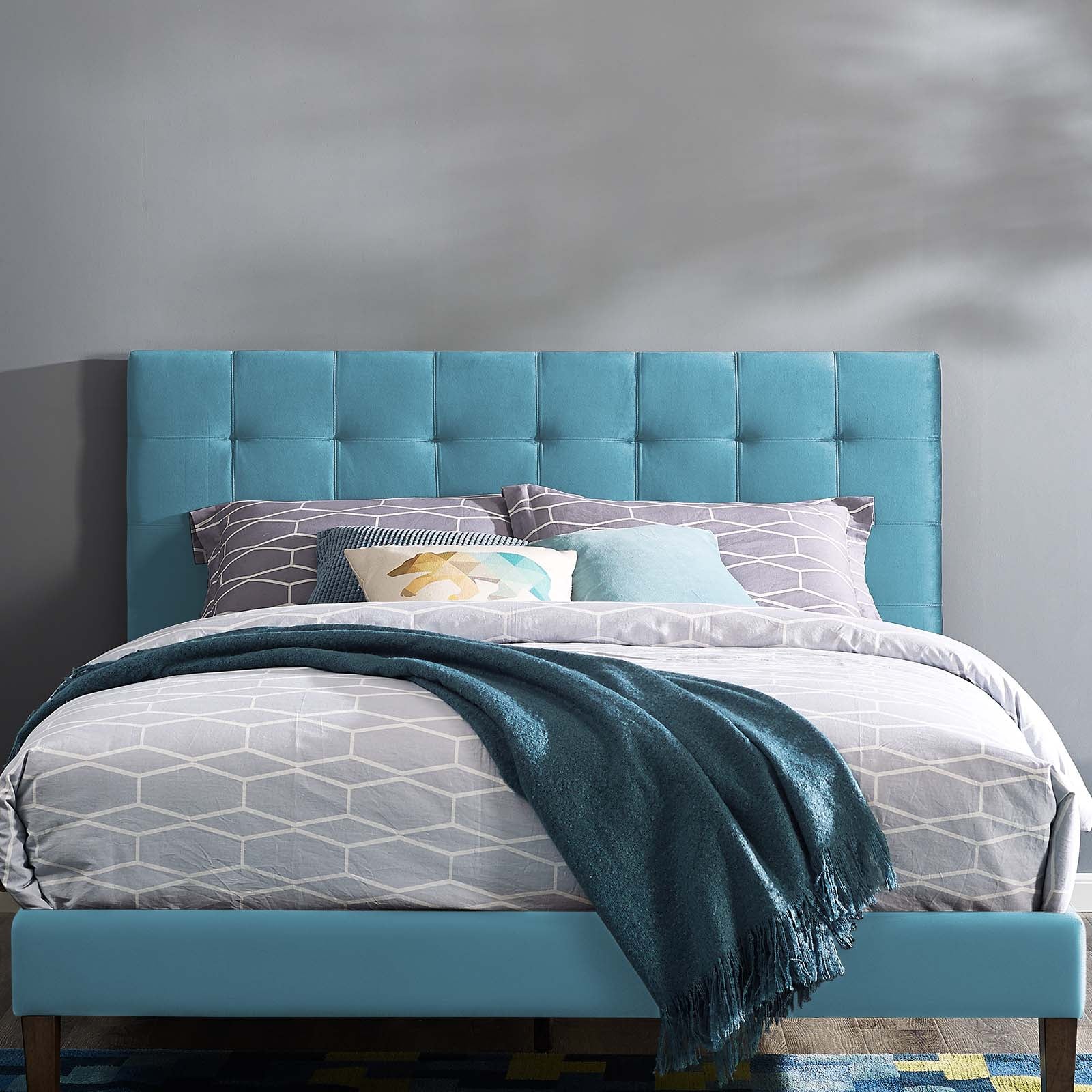Paisley Tufted Upholstered Performance Velvet Full / Queen Headboard by Modway