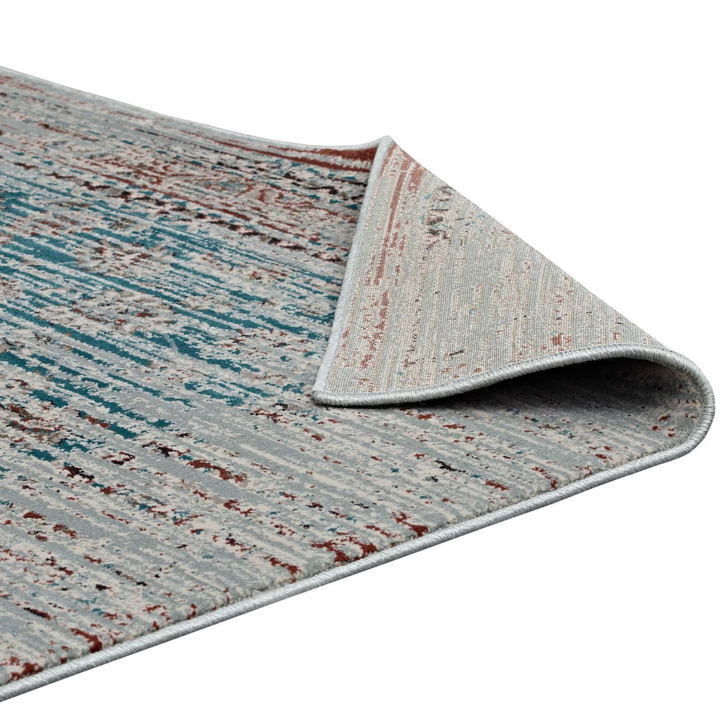 Hesper Distressed Contemporary Floral Lattice 8x10 Area Rug by Modway