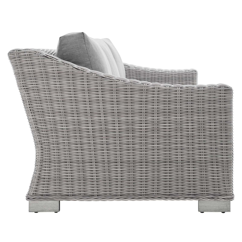 Conway 4-Piece Sunbrella¨ Outdoor Patio Wicker Rattan Furniture Set by Modway