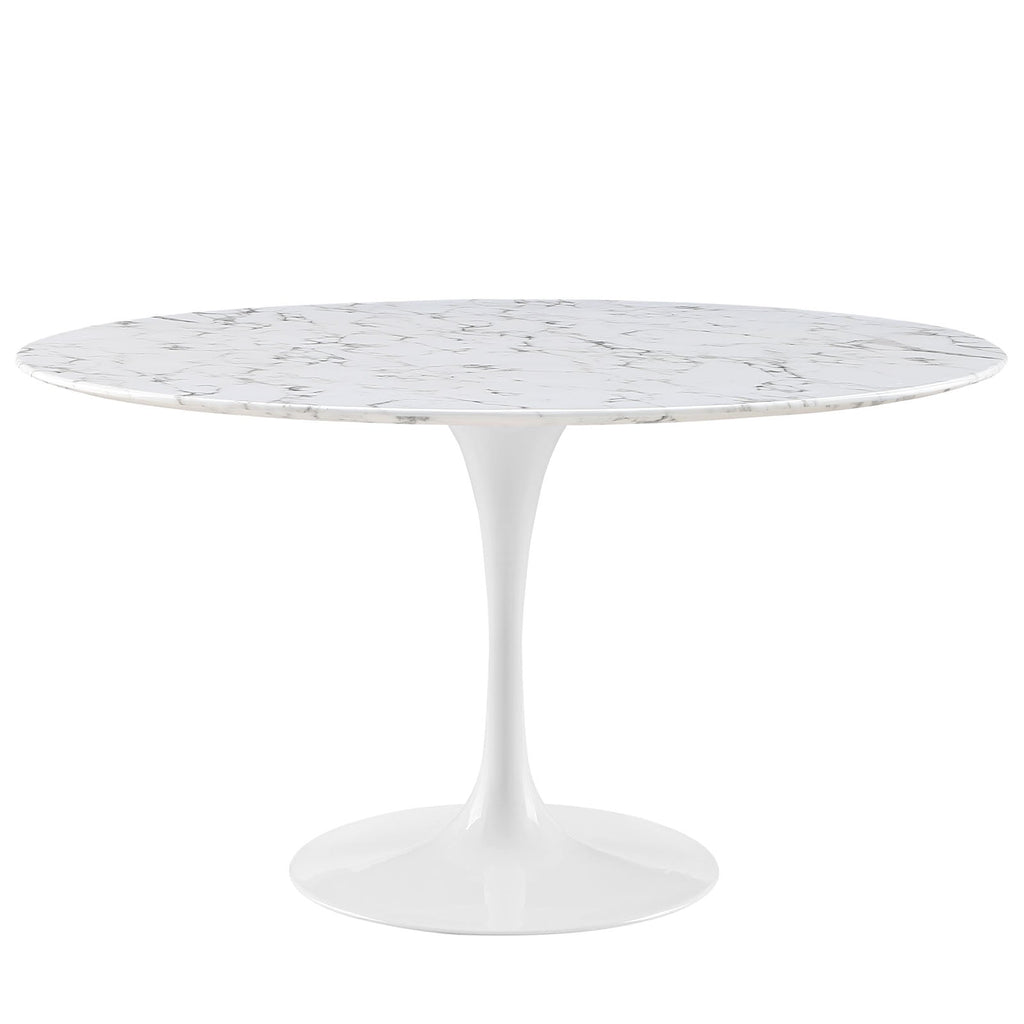 Lippa 54" Round Faux Marble Dining Table by Modway