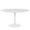 Lippa 54" Round Faux Marble Dining Table by Modway