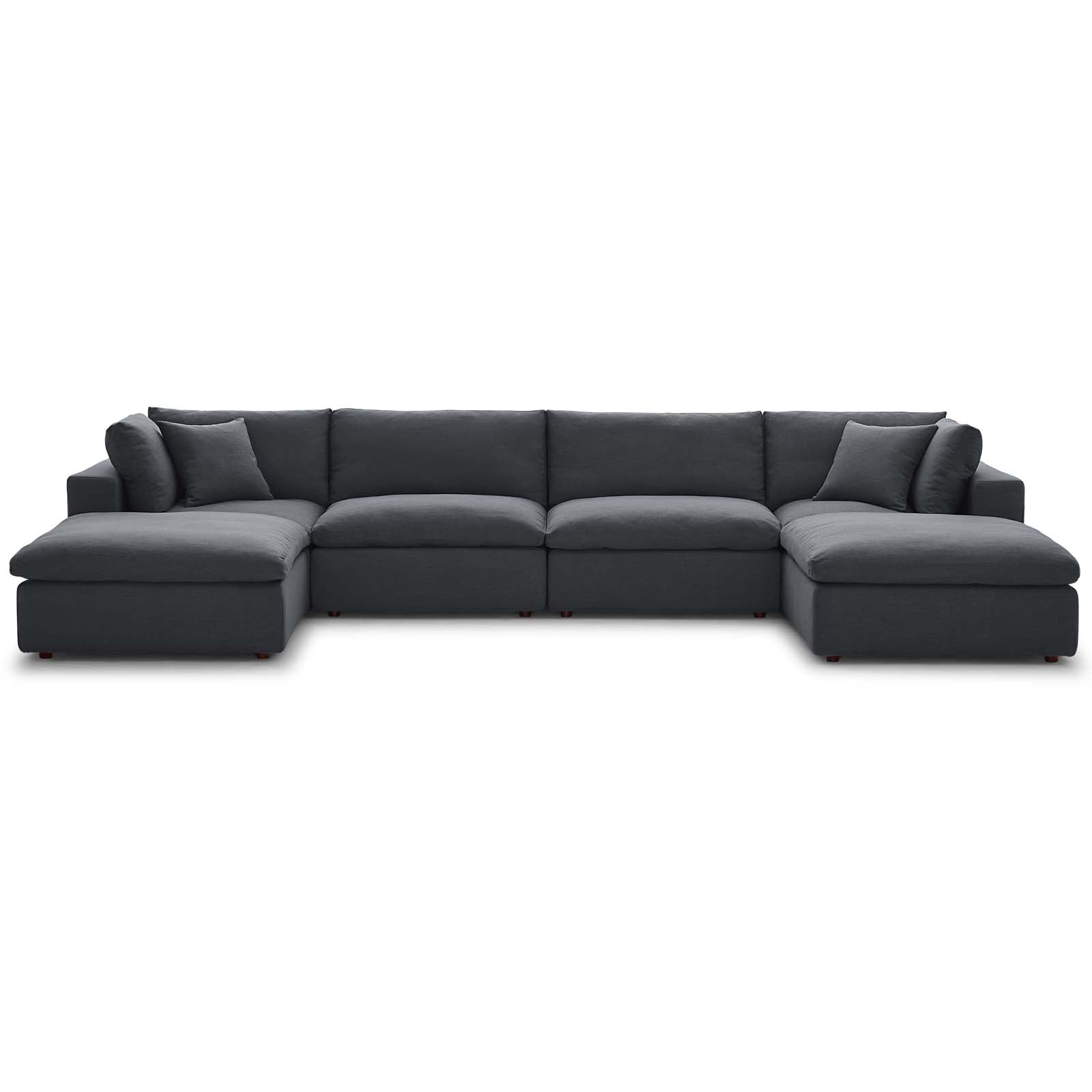 Commix 6-Piece Down Filled Overstuffed Sectional Sofa by Modway