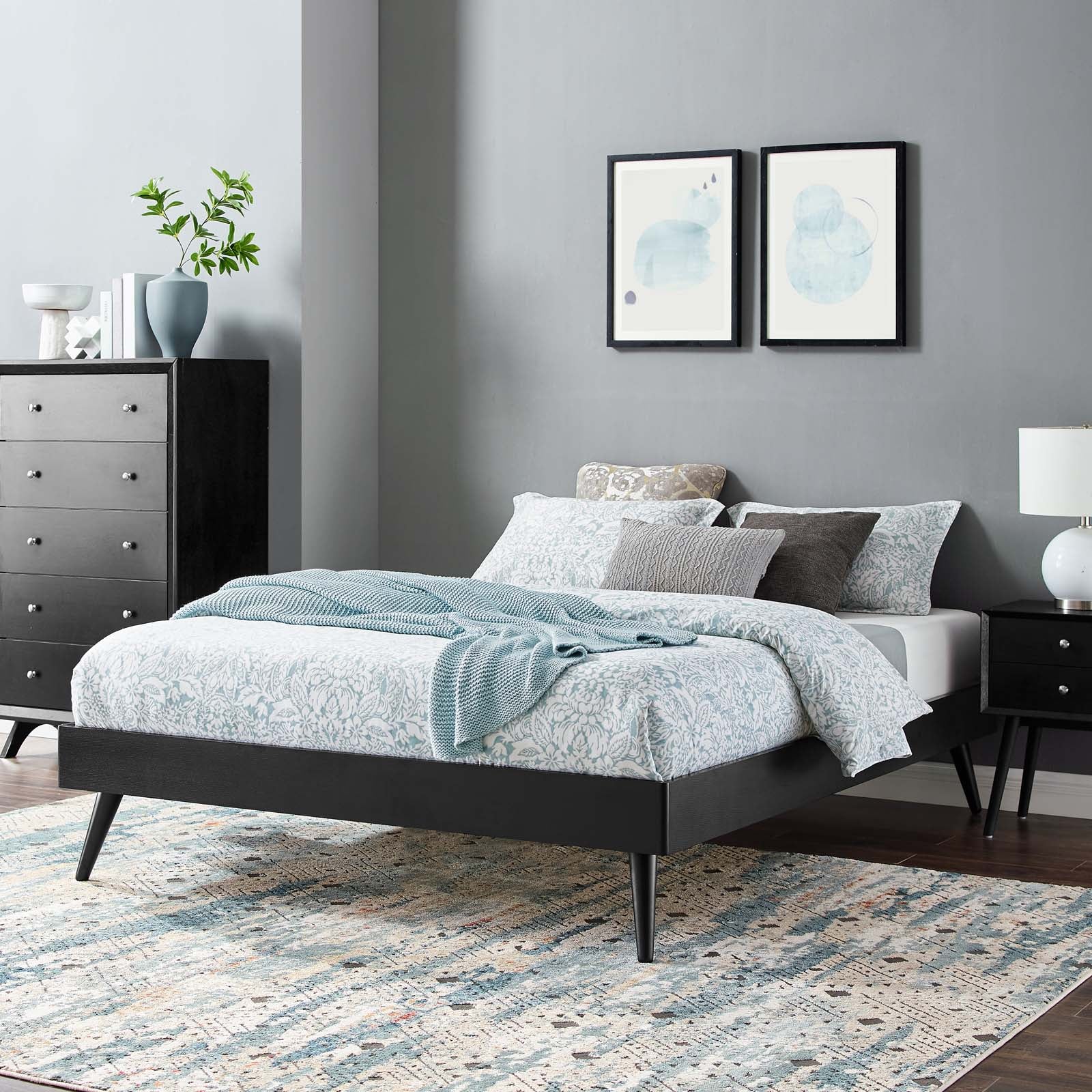 Margo Wood Full Platform Bed Frame by Modway