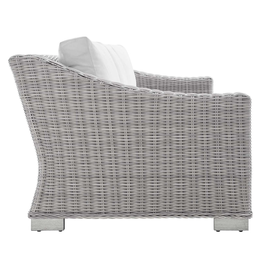 Conway 4-Piece Sunbrella¨ Outdoor Patio Wicker Rattan Furniture Set by Modway