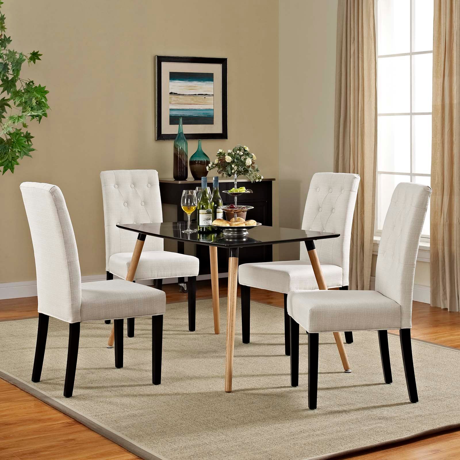Confer Fabric Dining Side Chair Set of 4 by Modway