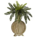 Cycas w/Decorative Vase Silk Plant