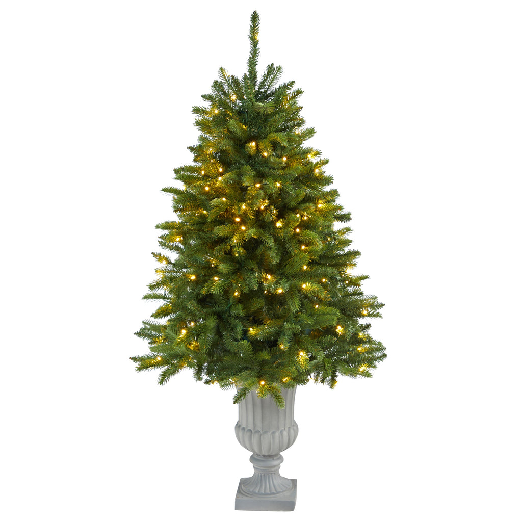 4.5' Sierra Spruce 'Natural Look' Artificial Christmas Tree w/ 150 Clear LED