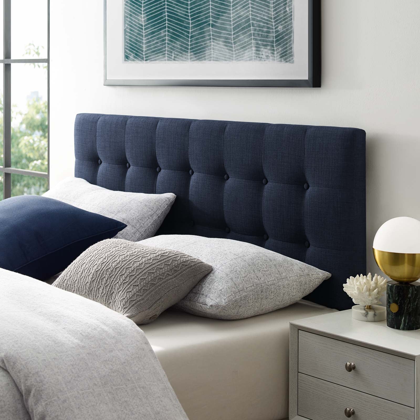 Emily Upholstered Fabric King Headboard by Modway