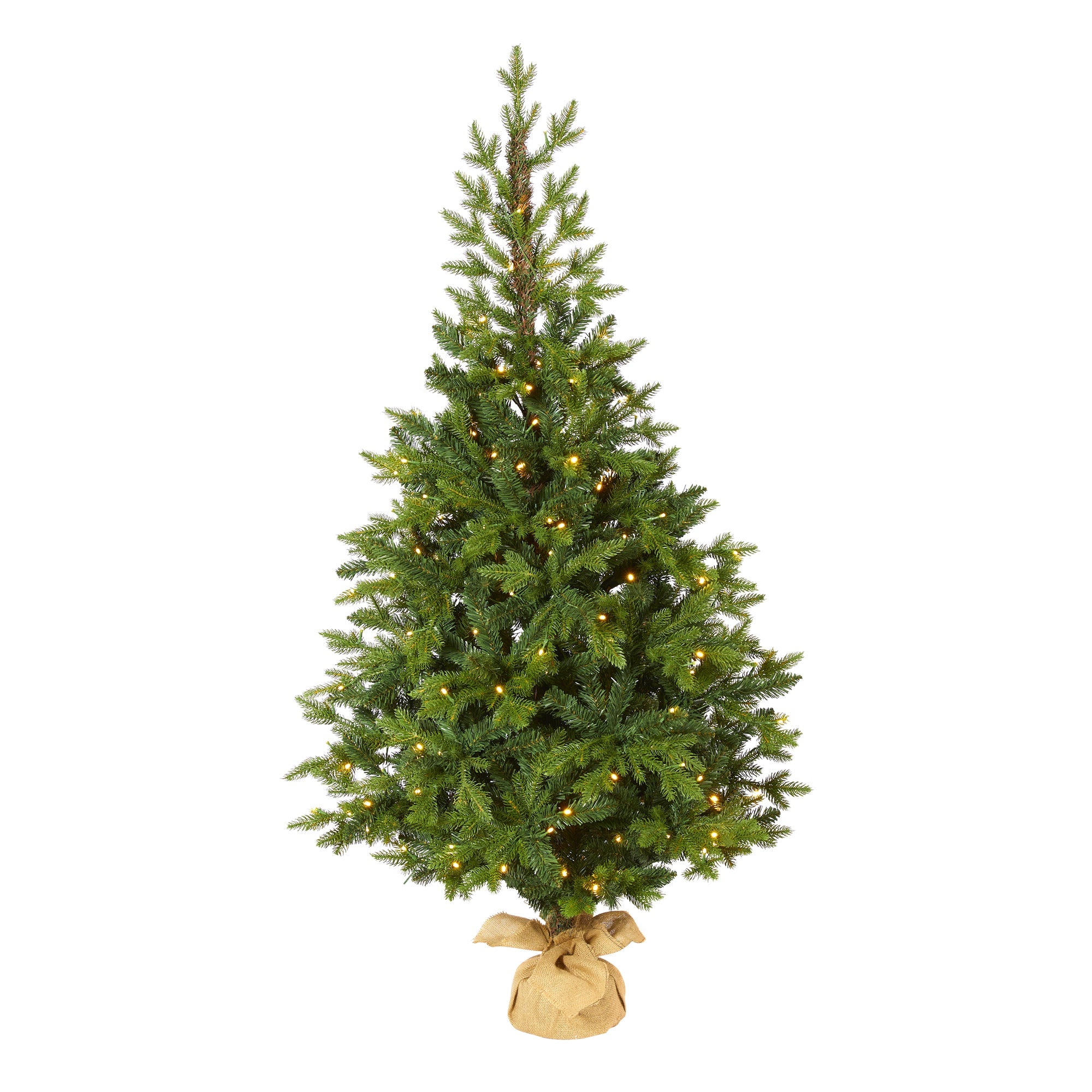 5' Fraser Fir 'Natural Look' Artificial Christmas Tree w/ 190 Clear LED Lights