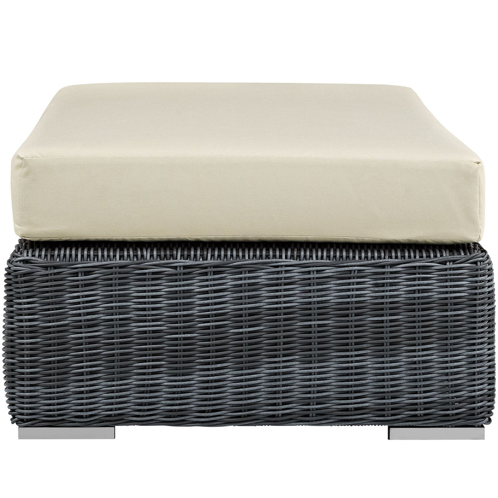 Summon Outdoor Patio Sunbrella¨ Rectangle Ottoman by Modway