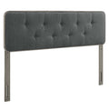 Collins Tufted Fabric and Wood King Headboard by Modway