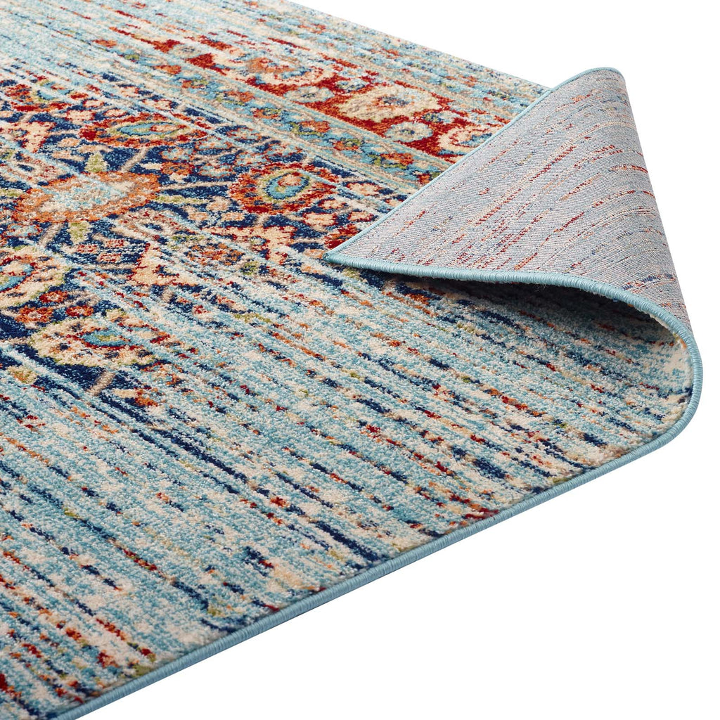 Naria Distressed Vintage Medallion 8x10 Area Rug by Modway