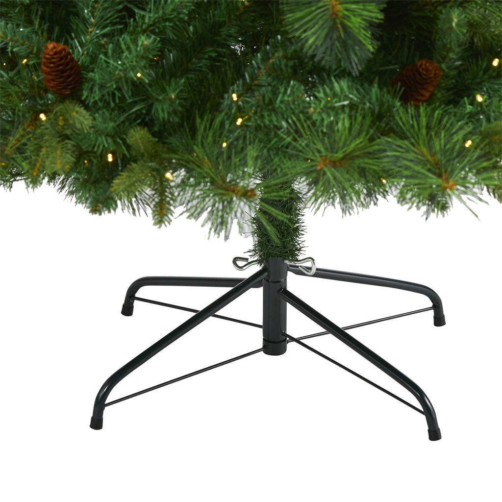6.5' West Virginia Full Bodied Mixed Pine Artificial Christmas Tree w/ 400 LED