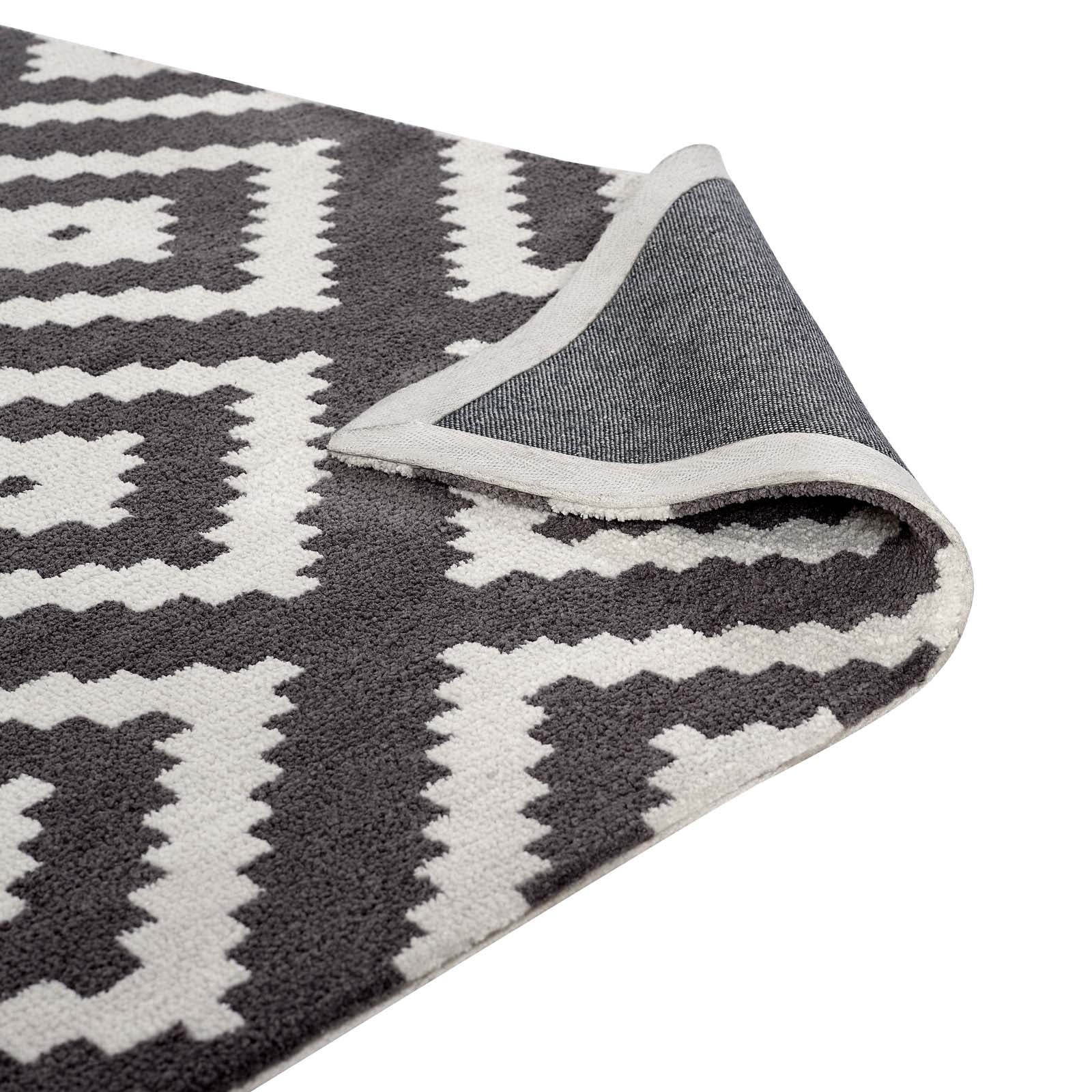 Alika Abstract Diamond Trellis 5x8 Area Rug by Modway