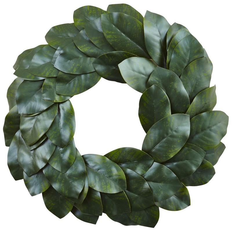 24"  Magnolia Leaf Wreath