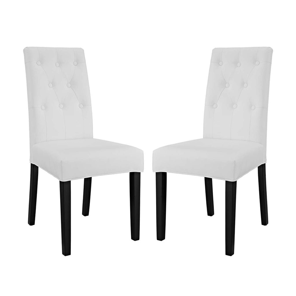 Confer Vinyl Dining Side Chair Set of 2 by Modway