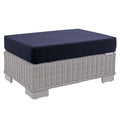 Conway Sunbrella¨ Outdoor Patio Wicker Rattan Ottoman by Modway