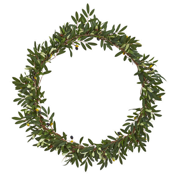 28" Olive Artificial Wreath