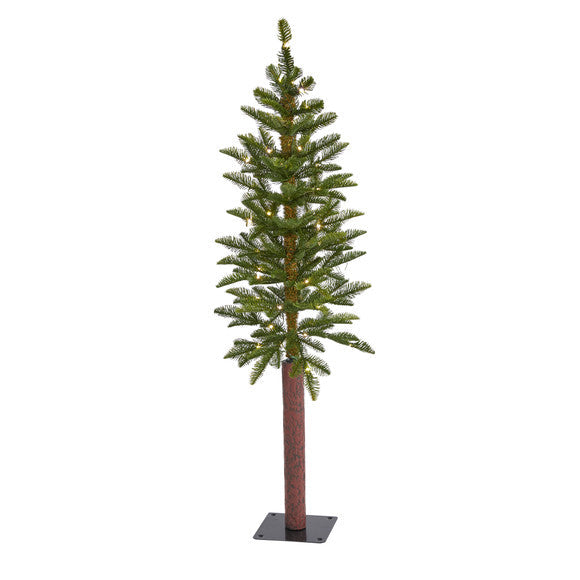 4' Alaskan Alpine Artificial Christmas Tree with 50 Clear Microdot