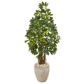4.5' Schefflera Artificial Tree in Sand Colored Planter