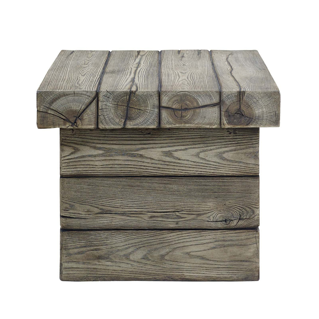 Manteo Rustic Coastal Outdoor Patio Side Table by Modway
