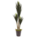 70"  Yucca Artificial Plant in Metal Planter