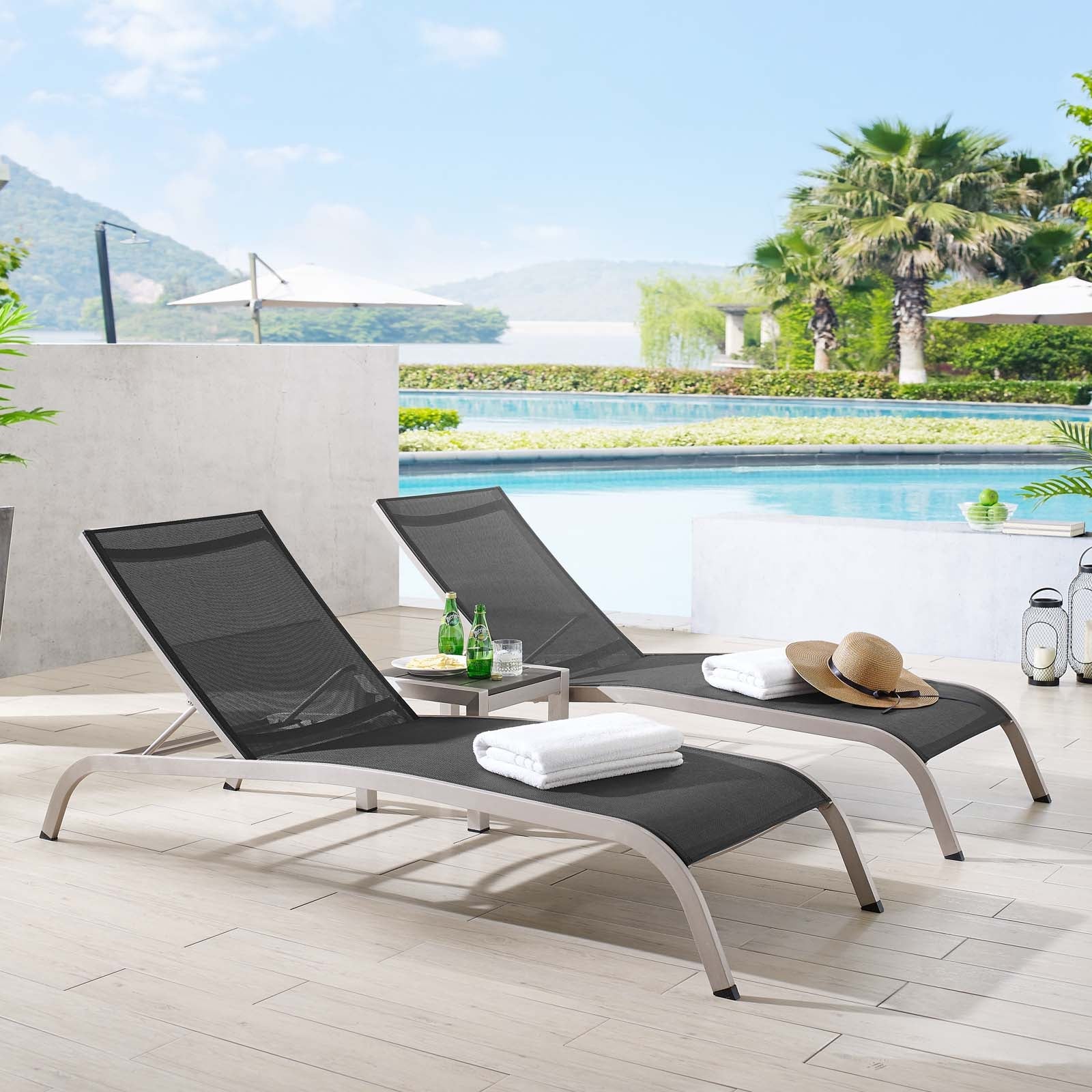 Savannah 3 Piece Outdoor Patio Mesh Set by Modway