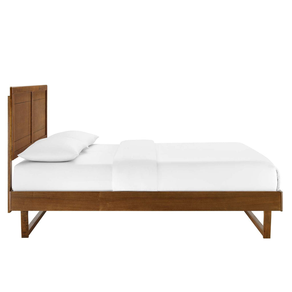 Marlee Wood Twin Platform Bed With Angular Frame by Modway
