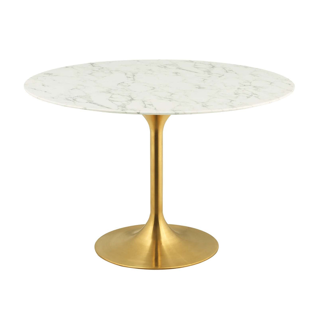 Lippa 48" Round Faux Marble Dining Table by Modway