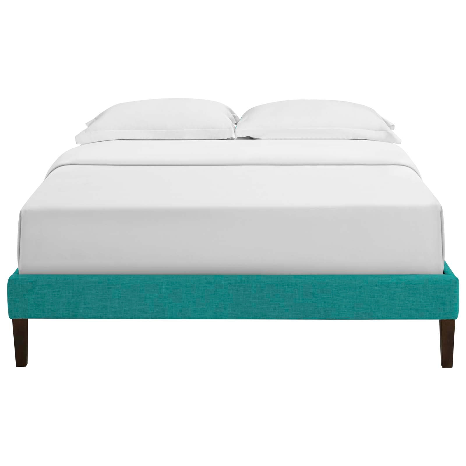 Tessie Fabric Queen Bed Frame with Squared Tapered Legs by Modway