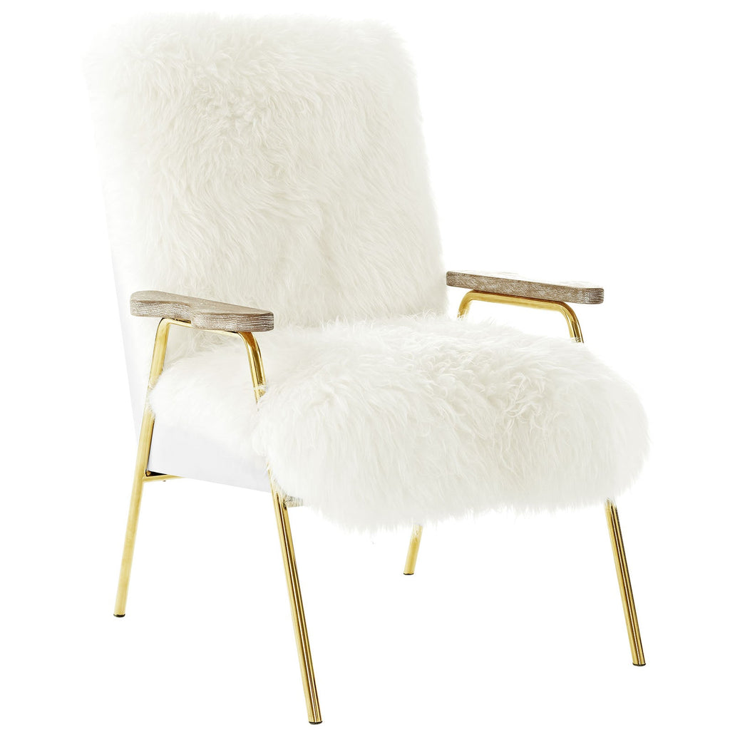 Sprint Sheepskin Armchair by Modway