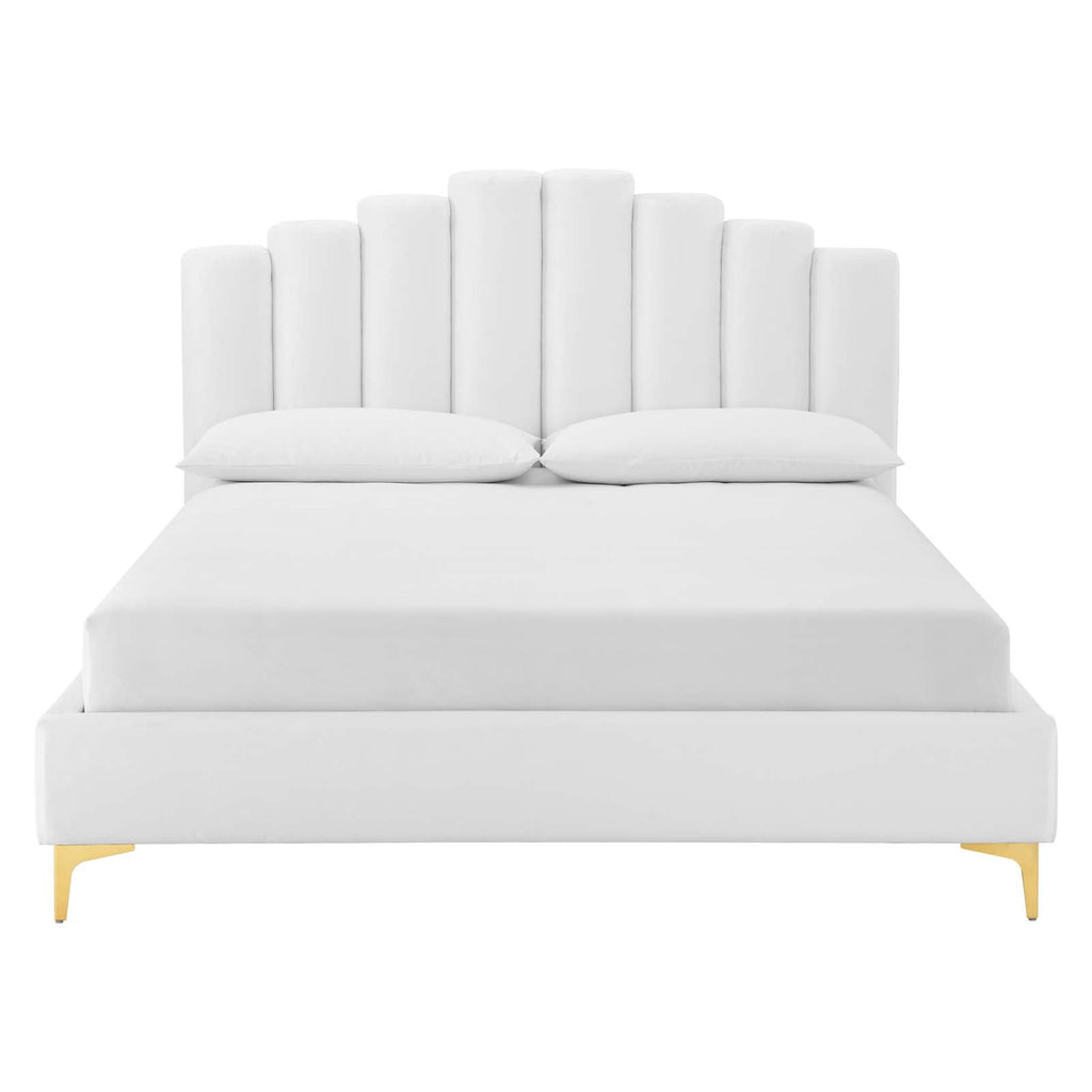 Olivia Performance Velvet Queen Platform Bed by Modway