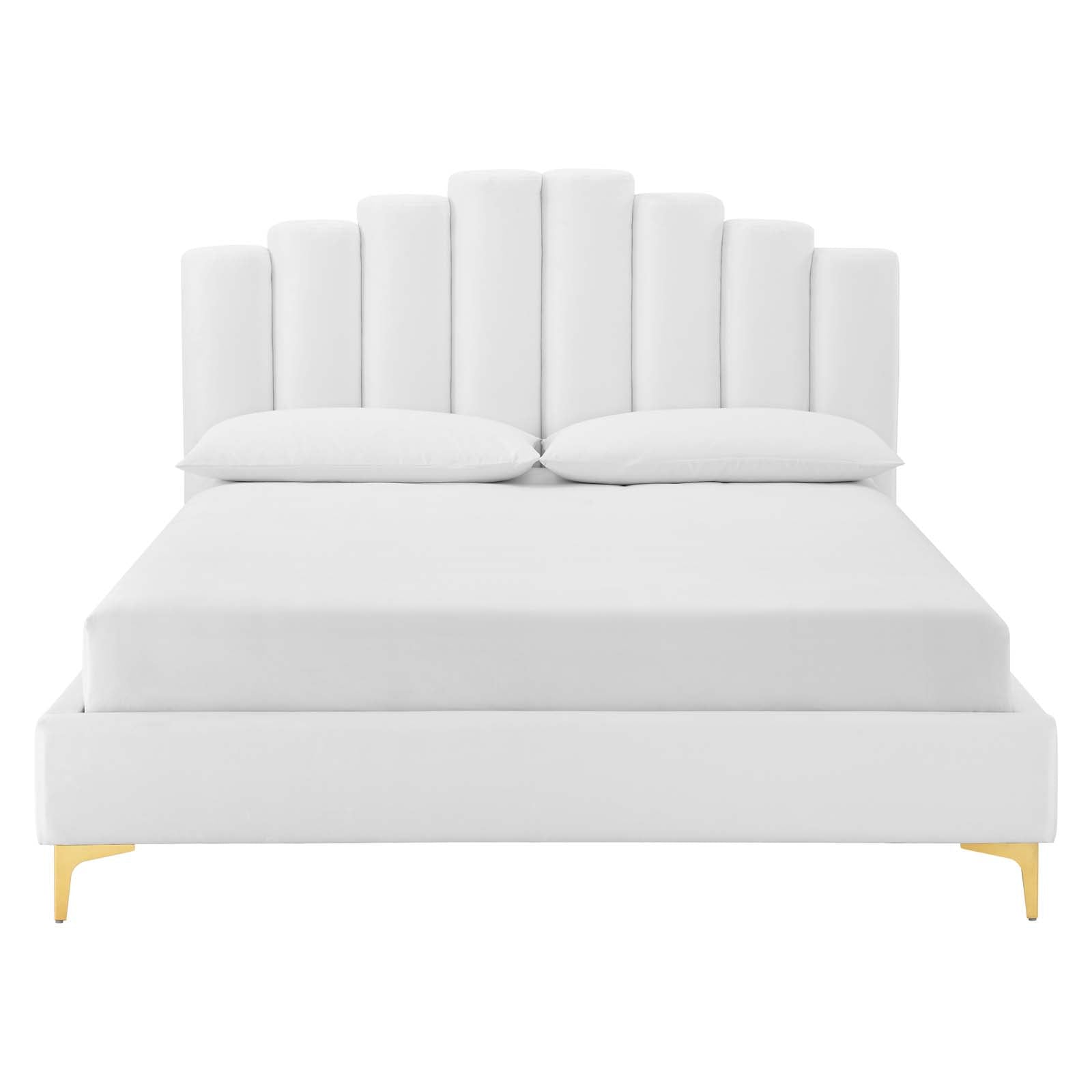 Olivia Performance Velvet Queen Platform Bed by Modway